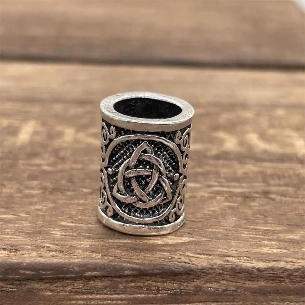 Nostalgia 1pcs Tree Of Life Small Beads For Hair Beard Braids Viking Accessories Charms Diy Jewellery Making Supplies - Trini