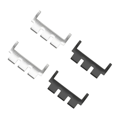 For Swatch Watch End Links Watch Triple Port Adapter Strap Fine Steel Silver Black Connector + With Tool 17mm 19mm 21mm