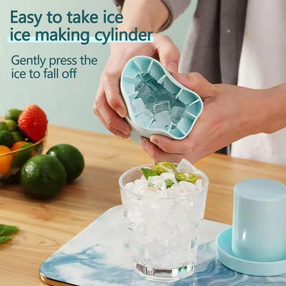 Silicone Ice Cube Mold Round Ice Bucket Summer Homemade DIY Refrigerator Freeze Ice Maker Creative Ice Cube Mold Barware Tool