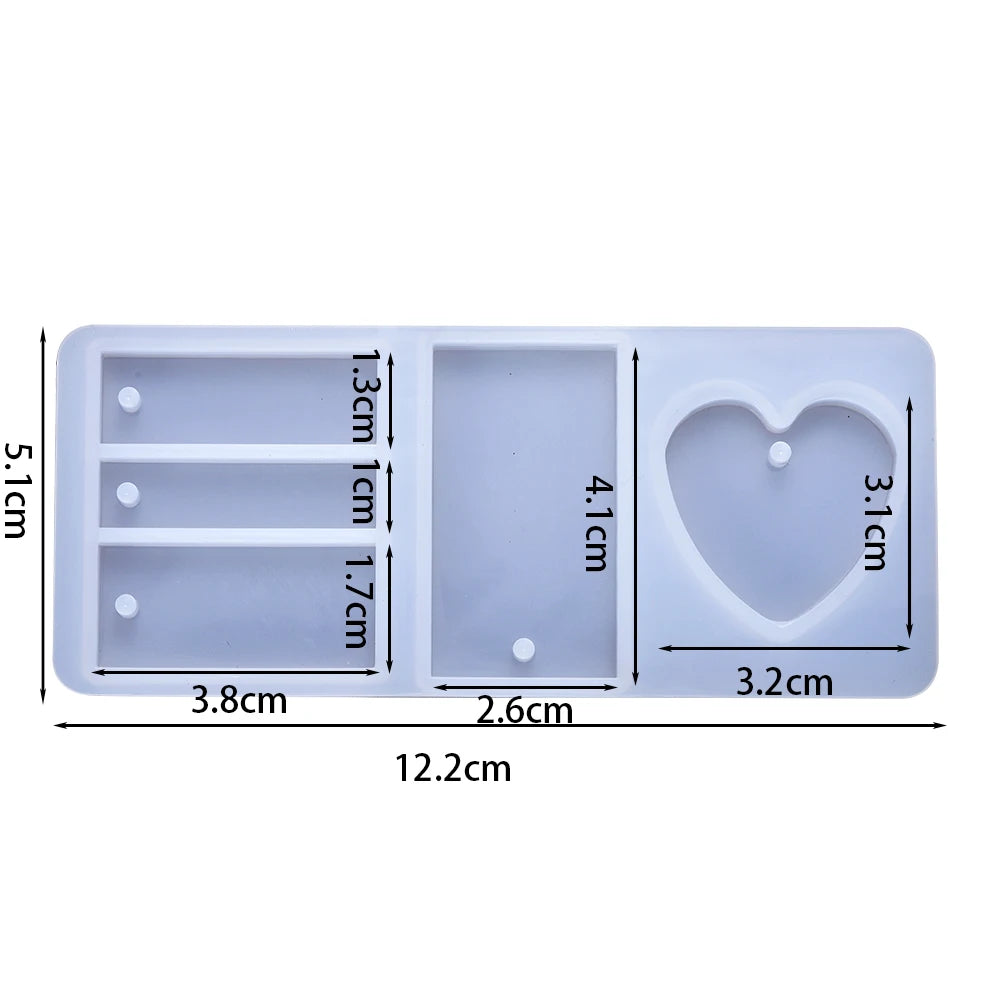 Silicone Mold, Earring Pendant Silicone Mold Set, Resin Mold for Jewelry Making, Epoxy Resin Molds, DIY Charms and Pendants
