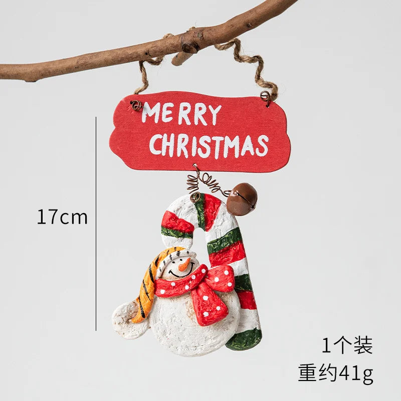 2022 Christmas Tree Decorations Christmas Resin Pendant Ornaments Home Decor DIY Kids Toys Gifts DIY Handmade Jewelry - SZ-7