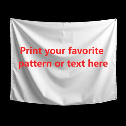 Custom Polyester Flag Banner with 4 Grommets Durable Digital Print for Indoor/Outdoor Use Flags Christmas Party Decoration Gi