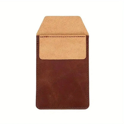 1PC Pocket Protector Leather Pen Pouch Holder Organizer Handmade Pencil Pocket Holder for Lab Coat Shirt Note School Office -