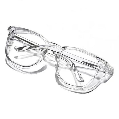 1pc Anti Pollen Safety Glasses Square Anti Fog Blue Light Blocking Glasses with Side Shields for School Daily Life