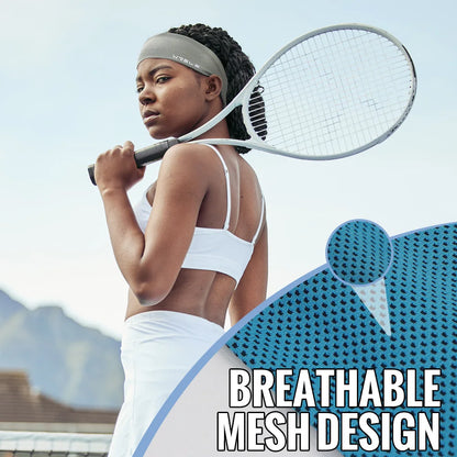 Summer Sport Headband Breathable Fitness Sweatband Non Slip Elastic Tennis Headband Sweat Wicking Lightweight Running Hairban