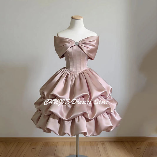 Tiered Graduation Dress Homecoming Dresses For Teen Customized Sweet 15 16 Mini Evening Prom Gowns платье на выпускной