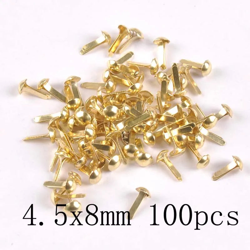 mix vintage Diy Brads Scrapbooking Embellishment Fastener Brad Metal Crafts Decoration CP2583