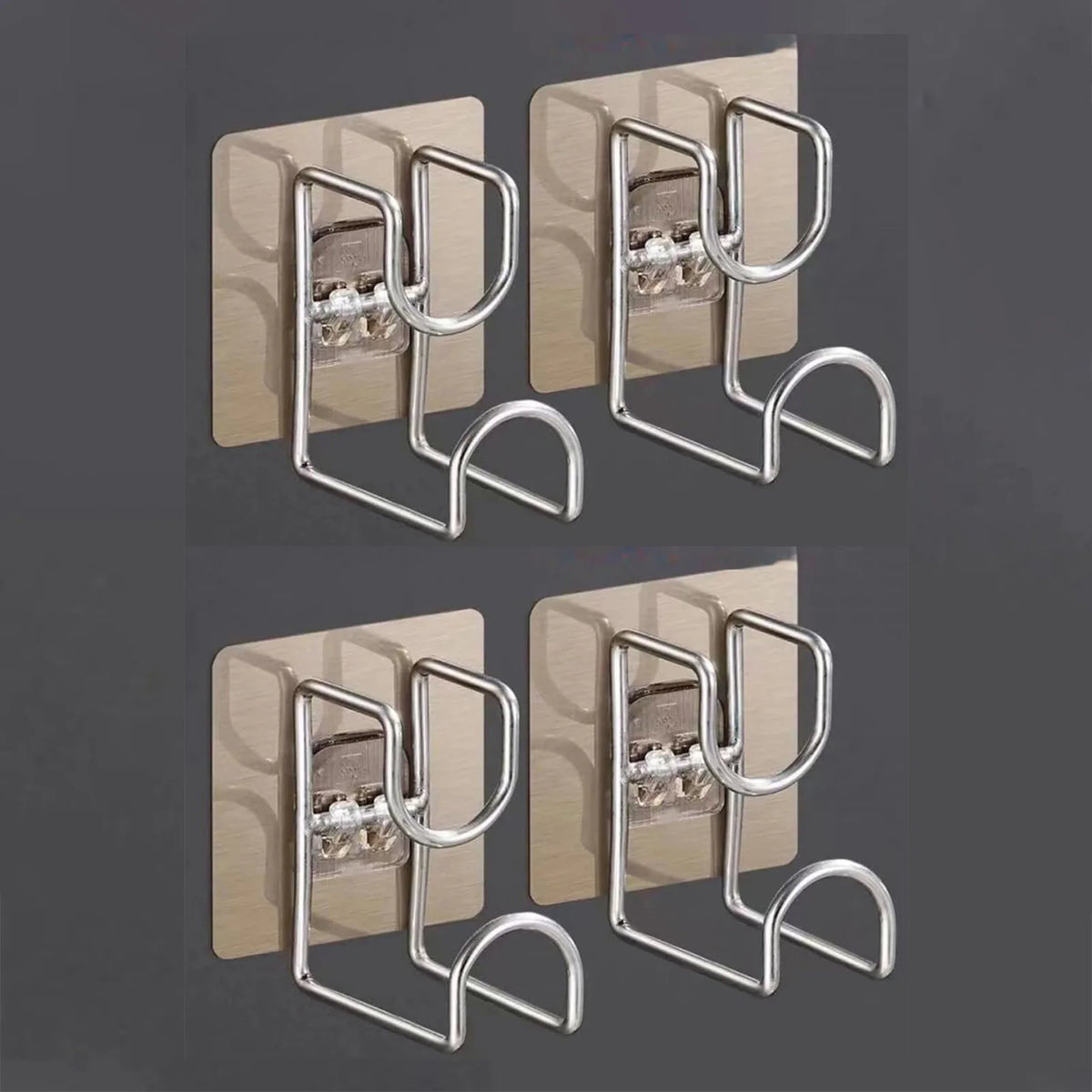 1/2/4/6Pcs Stainless Steel Washbasin Hook Multifunction Punch-free Kitchen Bathroom Rack Basin Storage Rack Towel Hanging Hol