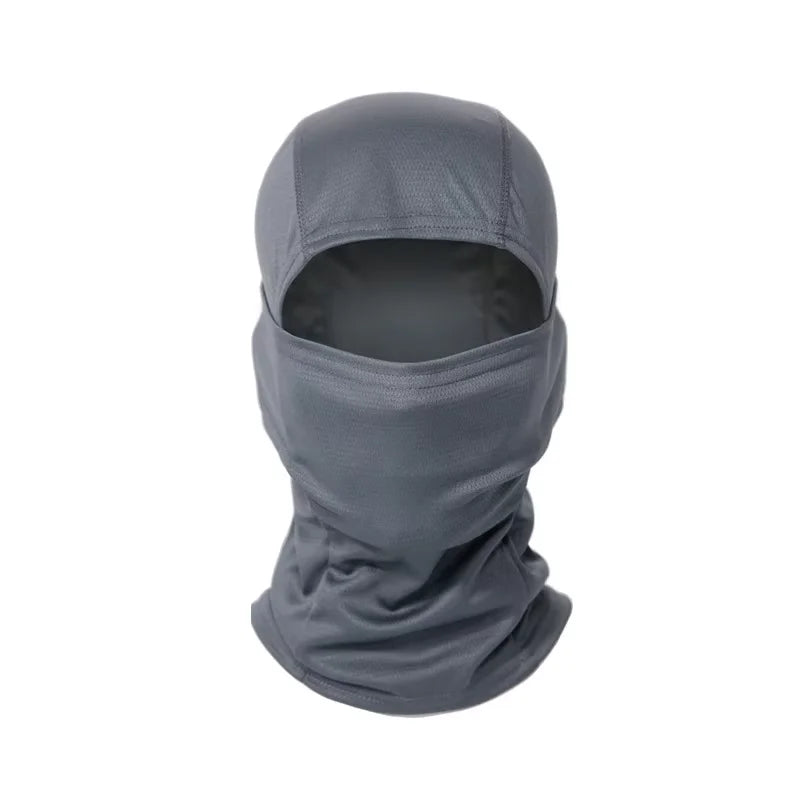 Tactical Windproof Balaclava for Bicycle Riding, Full Cover, Outdoor Hunting, Hiking Head, Warm Shield, Ski Scarf - G875C-gra