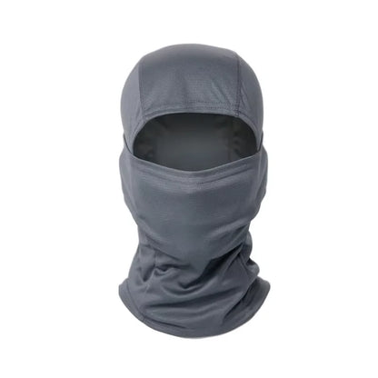 Tactical Windproof Balaclava for Bicycle Riding, Full Cover, Outdoor Hunting, Hiking Head, Warm Shield, Ski Scarf - G875C-gra