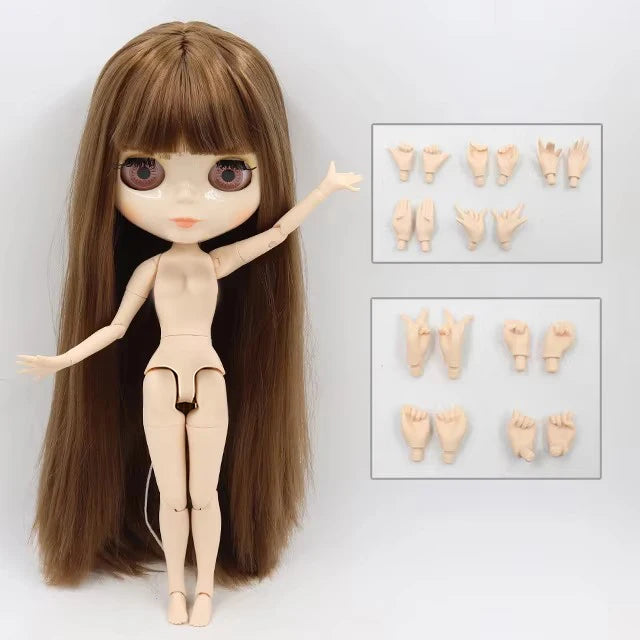 ICY DBS blyth doll 1/6 bjd toy joint body white skin shiny & matte face 30cm on sale special price toy gift anime doll - glos