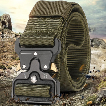Men's Belt Outdoor Hunting Tactics Belt Multi functional Buckle Nylon Belt Marine Corps Canvas Belt