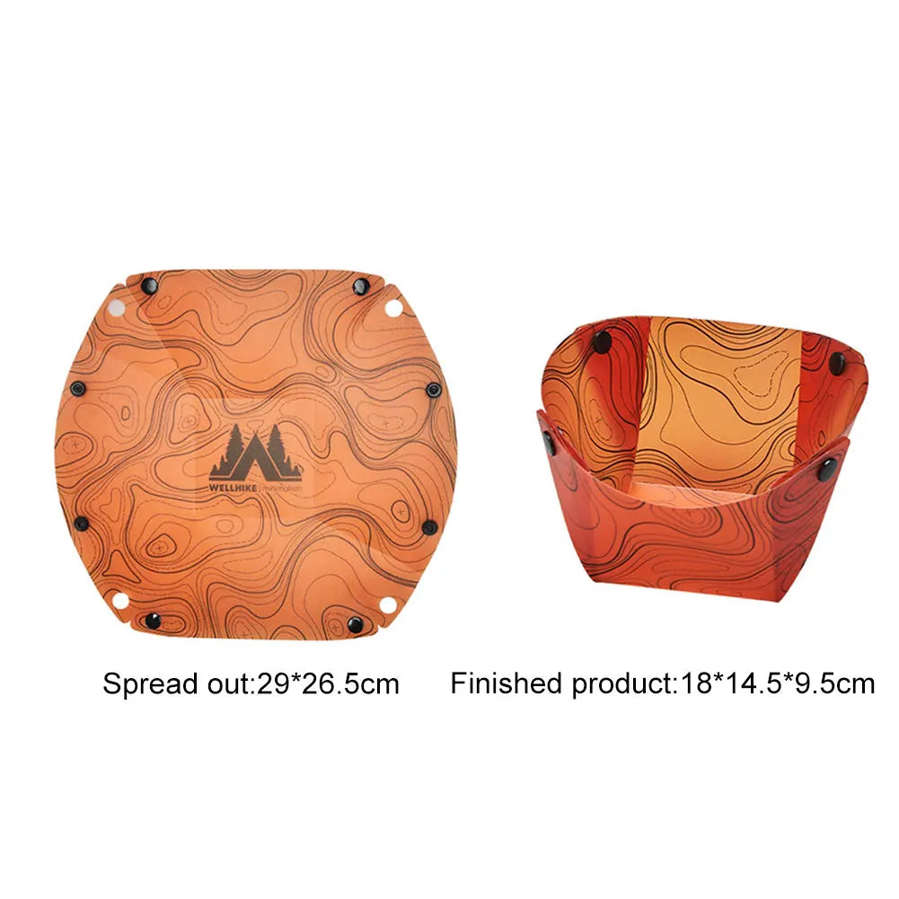 Outdoor Lightweight Folding Tableware Portable Bowl Plates Coffee Filter Funnel Cup Heatproof Food-Grade Tableware Easy to Cl