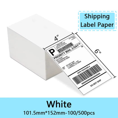 4"x6" inch Thermal Label Paper 100x150mm 100/500PCS For Thermal Shipping Labels DHL UPS Express Barcode For 9220/9210/246S/D2