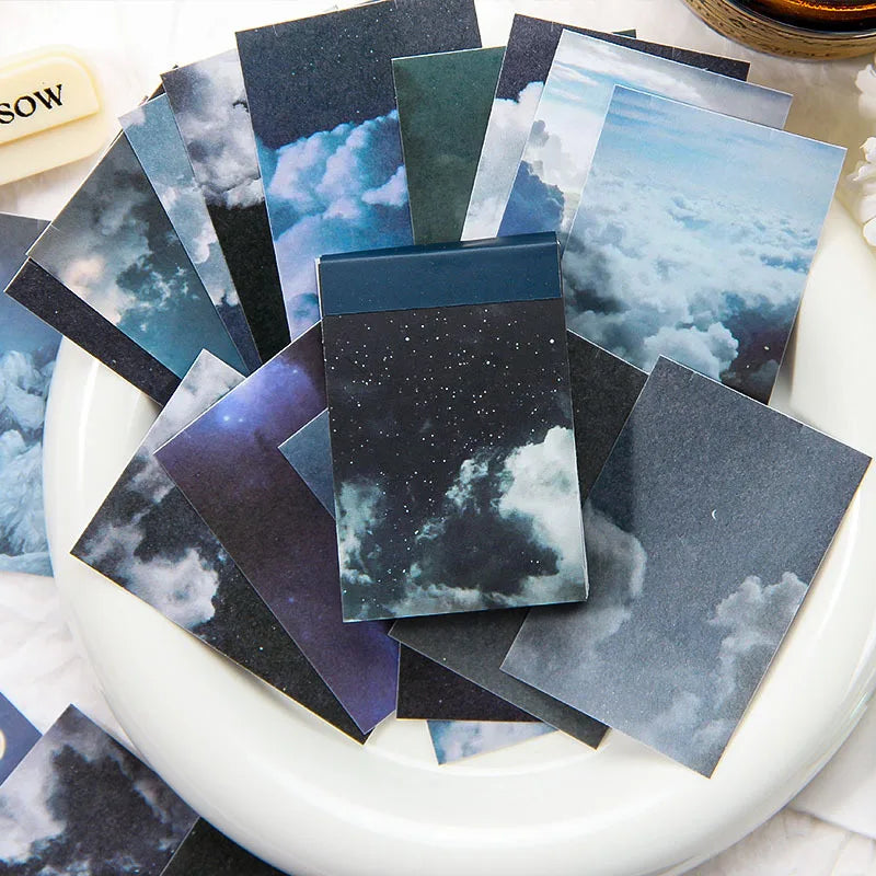 50 pcs/lot INS Starry Sky Stickers book Decorative Creativity Diary Scrapbooking material Junk Journal Supplies