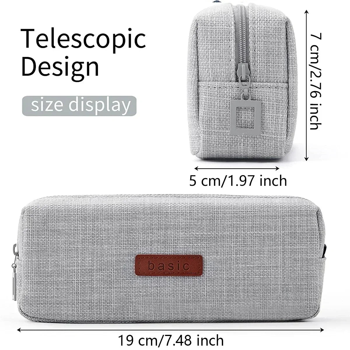 Pencil Case Bag for Girls and Boys Kawaii Washable Pen Box Multicolor Optional Cute Pen Pouch Back To School Stationery Suppl