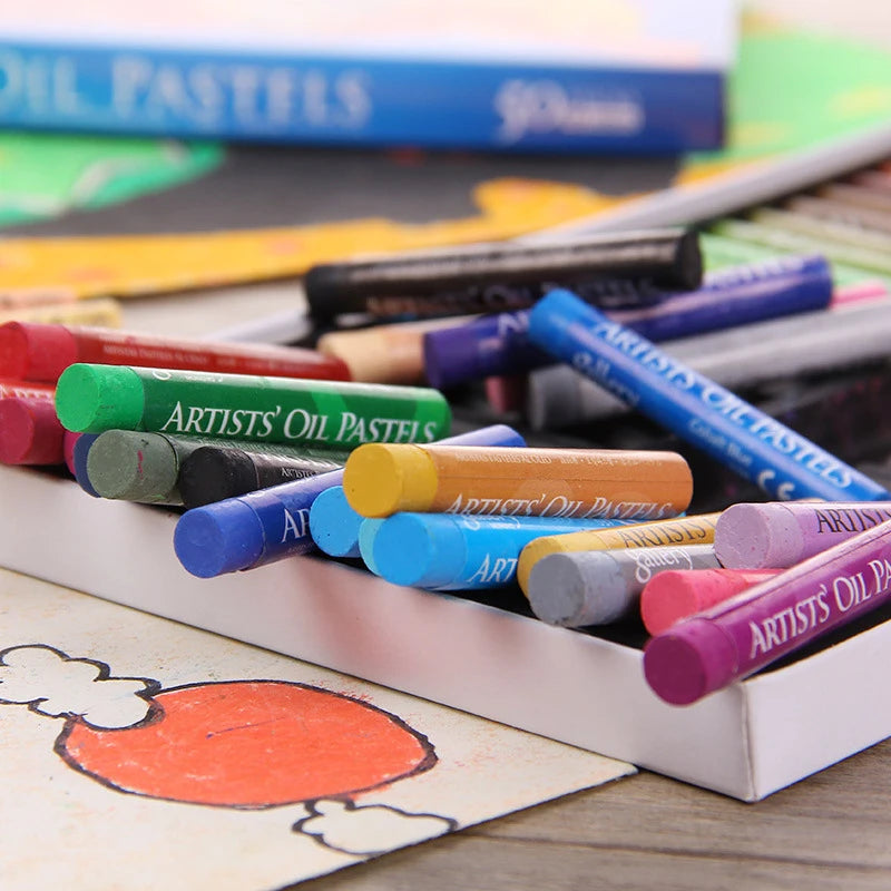 MUNGYO Artist Soft Oil Pastel Set Professional Painting Drawing Graffiti Art Crayons Washable Non Toxic Art Supply 12/25/50Co