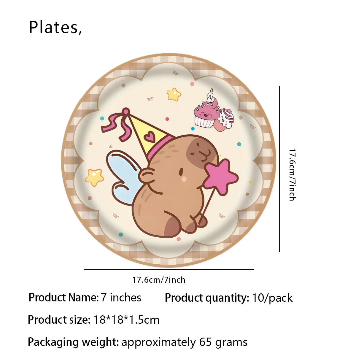 Birthday Decoration Capybara Birthday Invitation Card Cup Tablecloth Plate Napkin Poster Baby Shower Birthday Girl Party Favo