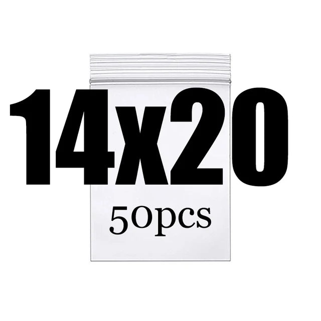 Clear Thick Zip Lock Ziplock Storage Bags Heavy-Duty Transparent Plastic Zip Package Small Jewelry Packing Reclosable Poly Po