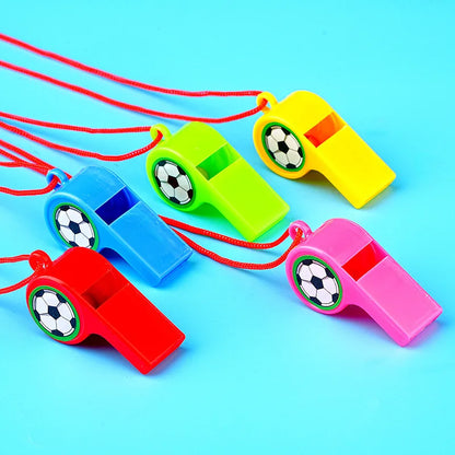 10/30/50Pcs Football Whistle Cheerleader Cheering Props Rainbow Fan Whistle Boys And Girls Birthday Party Favors Pinata Fille