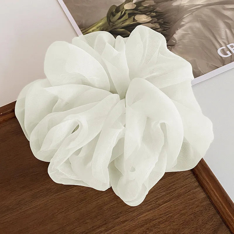 Large Mesh Hair Rope for Women Simple and Fashiona Does Not Hurt The Hair Hair Rope Cute Girl High Ponytail Scrunchie