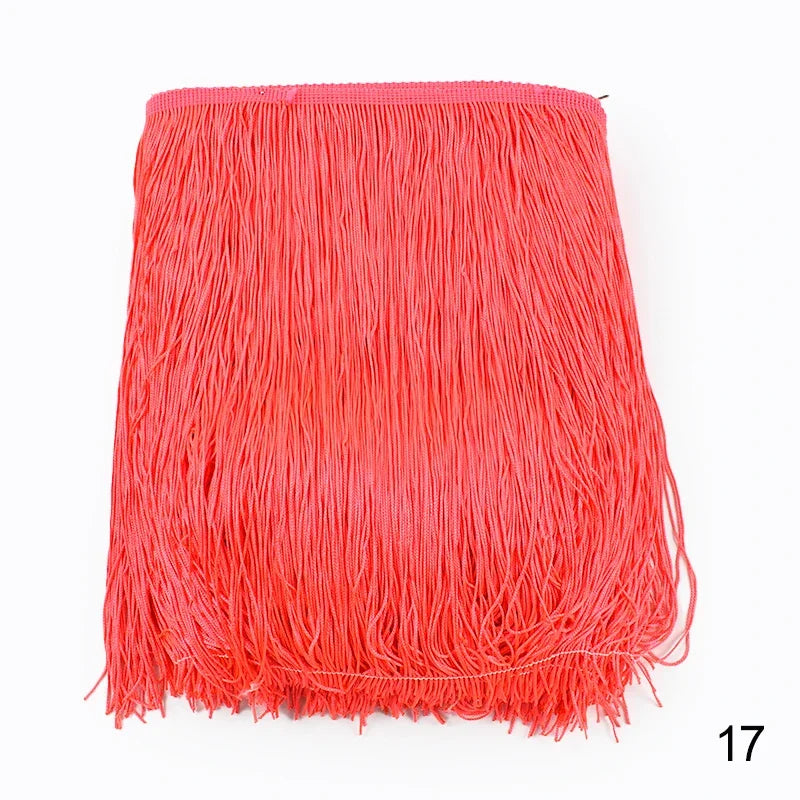 Lace Trim Fringe Tassels 2/5/10M, 30cm Long, For Curtain, Sewing, DIY Accessories - 17 / 30cm-5Yards