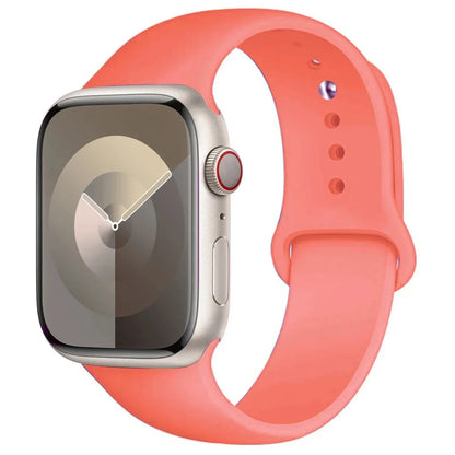 Silicone Band For Apple Watch strap 44mm 45mm 40mm 41mm 42-38mm 45 mm sport bracelet iwatch series 8 7 6 5 4 3 SE 9 Ultra 2 4