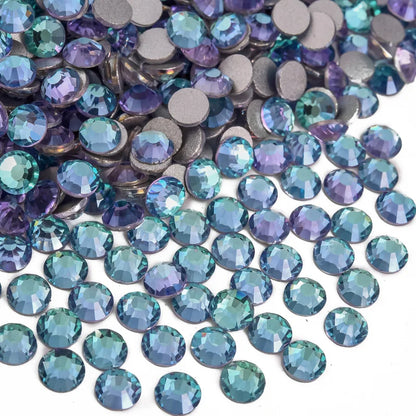 Billow Blue Series Non Hotfix Rhinestones SS6-SS30 Nail Charm Art Flatback Crystals Super Glitter Glass Strass for DIY Craft 