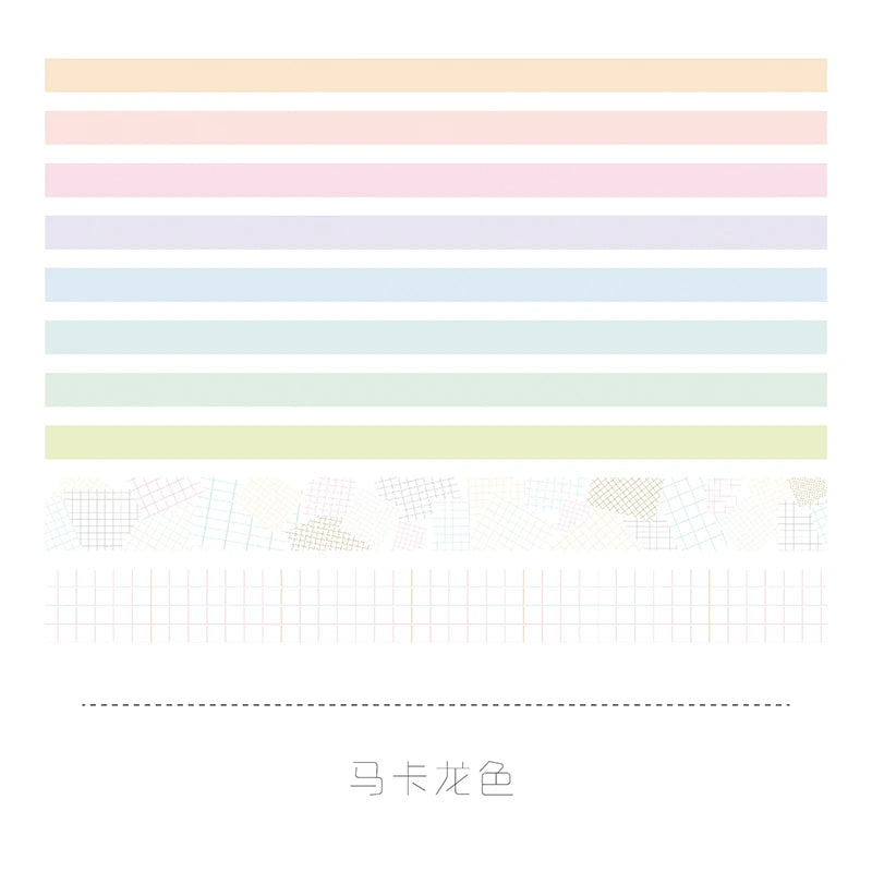 10 Rolls Kawaii Washi tapes set School supplies Cute stickers Masking tape Aesthetic stationery Scrapbooking journal decorati
