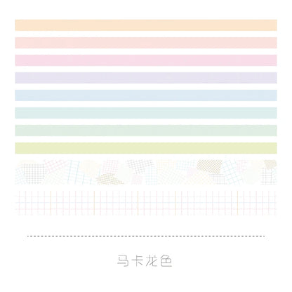 10 Rolls Kawaii Washi tapes set School supplies Cute stickers Masking tape Aesthetic stationery Scrapbooking journal decorati