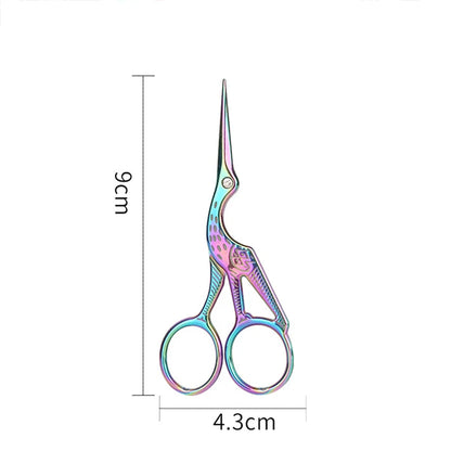 Mr.paper Antique Stork Sewing Art Scissors Made Stainless Steel Suitable for Daily Cutting Embroidery Sewing Craft Art Works 