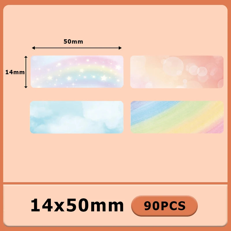 1Roll P12 P15 Thermal Label Sticker 12mm*40mm Tape Compatible Phomemo D30 Q30 Marklife P11 P50 L12 DELI Q2 Labeller - 14X50 P
