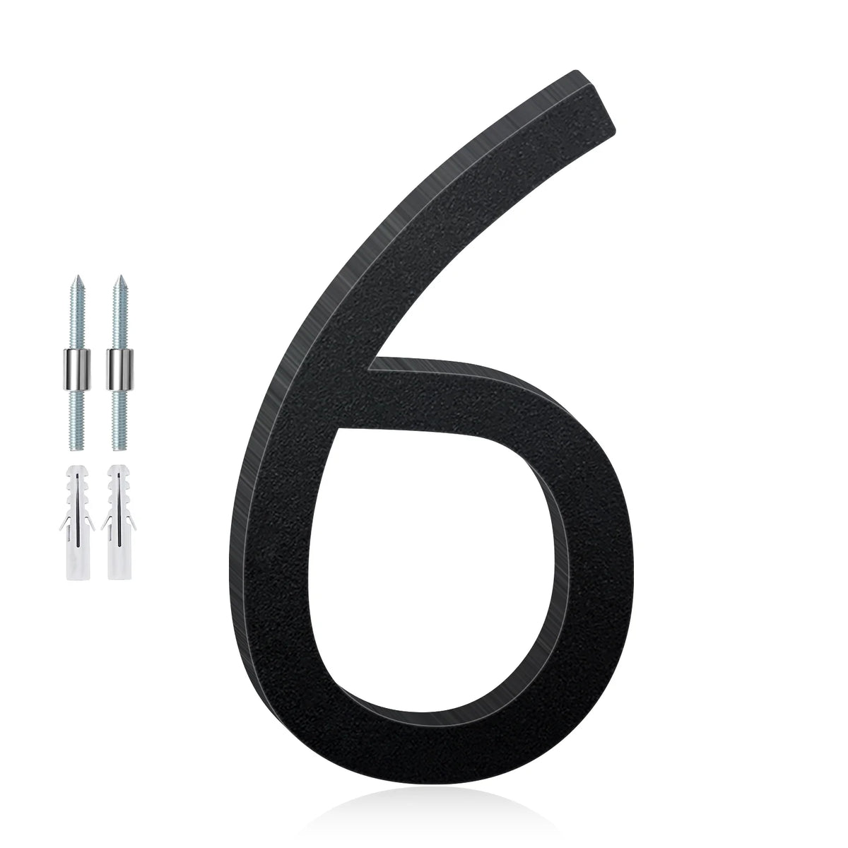 3-12inch Floating Aluminum House Numbers, Modern Metal House Address Numbers Letters, Aluminum Address Letters for Outside - 
