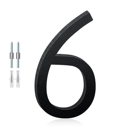 3-12inch Floating Aluminum House Numbers, Modern Metal House Address Numbers Letters, Aluminum Address Letters for Outside - 