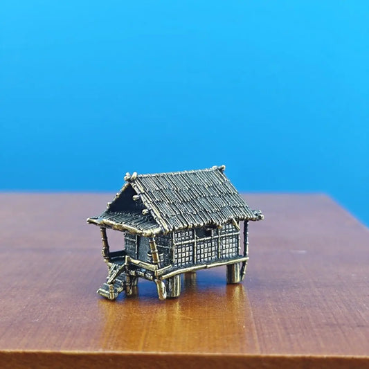 Chinese Ancient Architectural Model, Micro-landscape, Artificial Rockery, Strange Stones, Fish Tank Ornaments, Thatched Cotta