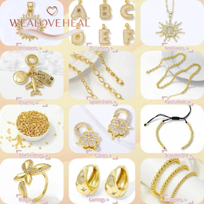 2.5/3/4/5/6/8mm14K Gold Plated Brass Metal Flat Round Beads Spacers For DIY Jewelry Making,Separator For Bead Bracelets Suppl