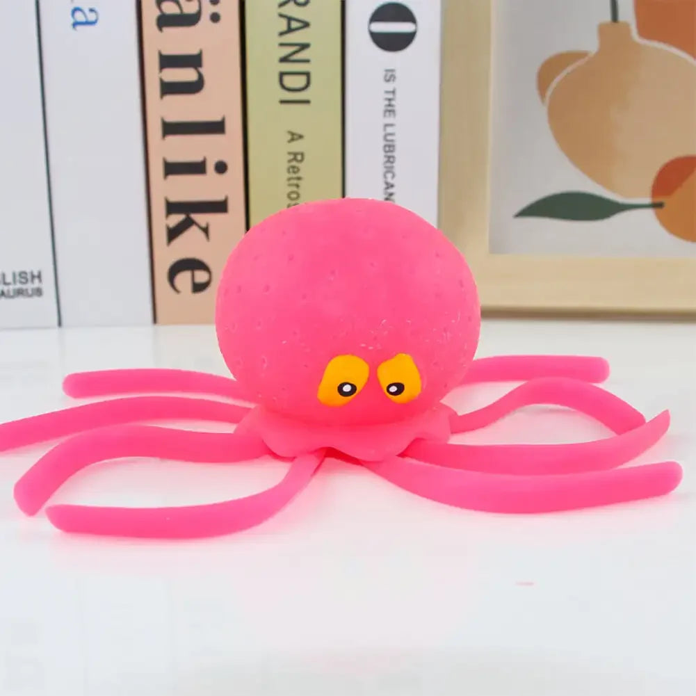 Baby Bath Toys Sponge Water Absorbing Octopus Squeezing Stress Relief Toys Summer Swimming Play Water Bath Toy for Children -