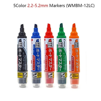 Pilot Whiteboard Pen Stationery Erasable Replaceable ink Refillable Markers 0.7/2.2-5.2/2.3/3.0-6.2/ 3.2/5.0-12mm Durable Tip