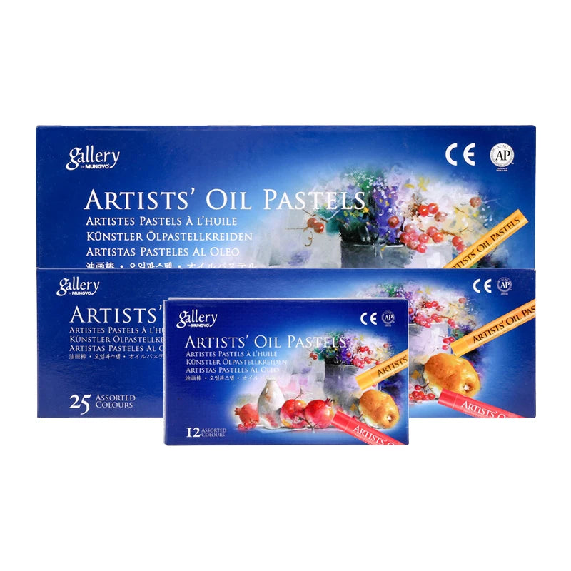 MUNGYO Artist Soft Oil Pastel Set Professional Painting Drawing Graffiti Art Crayons Washable Non Toxic Art Supply 12/25/50Co