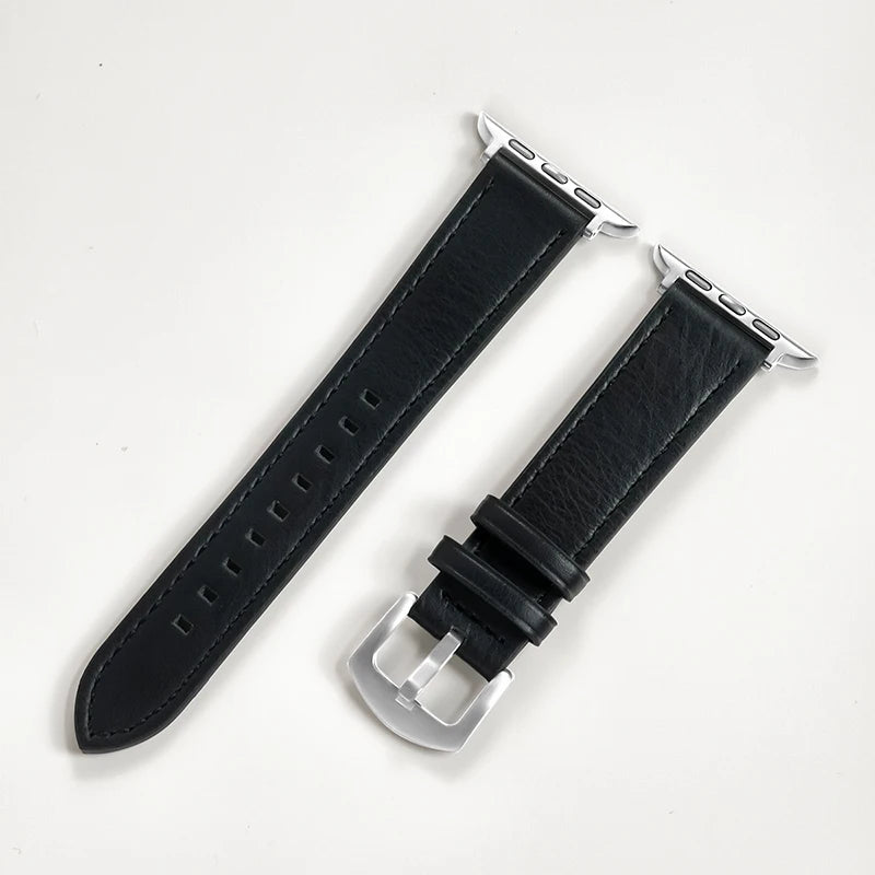 Leather Strap for Apple Strap Ultra 2 49mm 10 9 7 8 3 4 5 6 SE 44mm 40mm Strap 38 42mm Series Men's 45mm 41mm Band