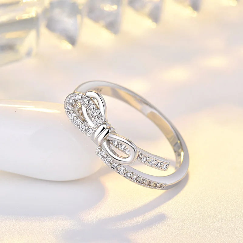 925 Sterling Silver Ring Sparkle Zircon Luxury for Women Rings Wedding Fine Jewelry Accessories Party Gift - YJ-1 J161