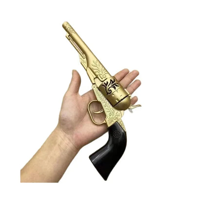 Metal Western Cowboy Revolver Non-Firing Model, Vintage Design, Collectible, Not A Real