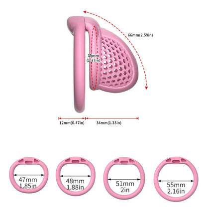 Male Chastity Cage Breathable Honeycomb Design With Removable Lock Cock Cage Comfortable Anti Pinch BDSM For Men Adult Sex To