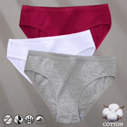 Cotton Panties Jacquard Design Pattern Women Panties Underwear Sexy Female Lingerie Briefs Solid Color Intimate Pantys for Wo