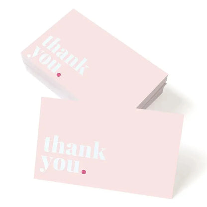 50pcs Thank You Card Small Business for Wedding Party Baby Shower Card,Thank You Notes Thanksgiving ,Graduation Party 2025