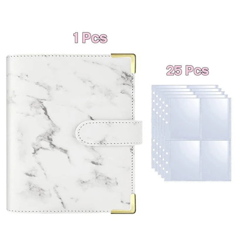 25pcs Page(4 Grids) Photo Card A5-Binder Kpop Photo Albums Idol Cards Loose-leaf Collect Book Binder Binder Photocard Holder