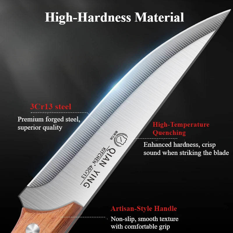 Boning Knife Household Sharp Stainless Steel Slaughter Knife Fruit Knife Sheep Skin Slicing and Peeling Knife Slaughter Knife