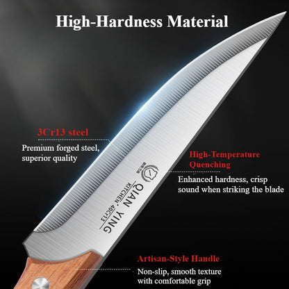 Boning Knife Household Sharp Stainless Steel Slaughter Knife Fruit Knife Sheep Skin Slicing and Peeling Knife Slaughter Knife