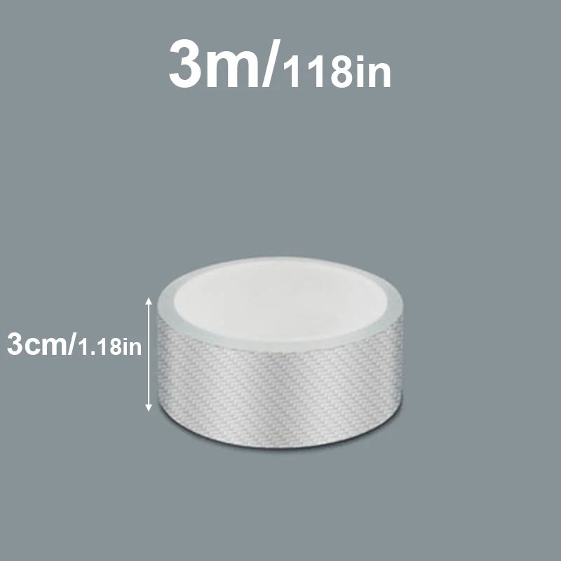 3/5/10M Transparent Carbon Fiber Car Threshold Portector Moulding Strip Trim Bumper Strip Clear Wear Surface Tapes DIY Film T