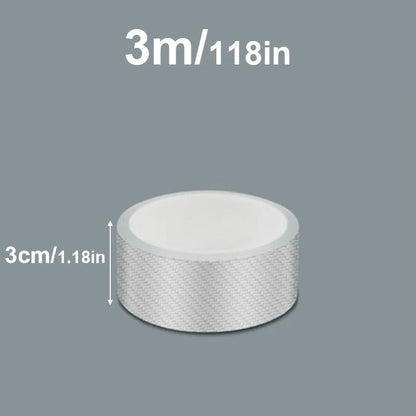3/5/10M Transparent Carbon Fiber Car Threshold Portector Moulding Strip Trim Bumper Strip Clear Wear Surface Tapes DIY Film T
